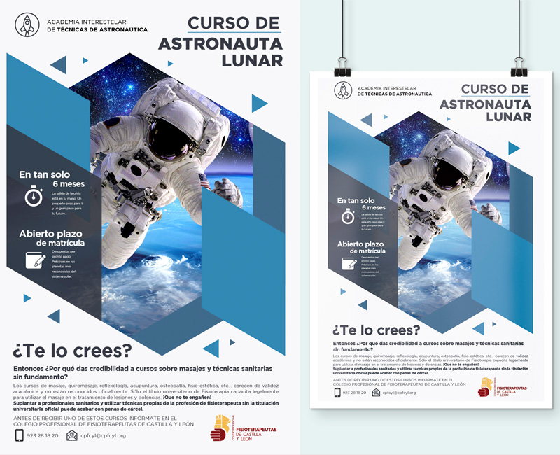 Campaña publicitaria creada por YRG Comunicación y Emociones para la Asociación de Fisioterapeutas de Castilla y León